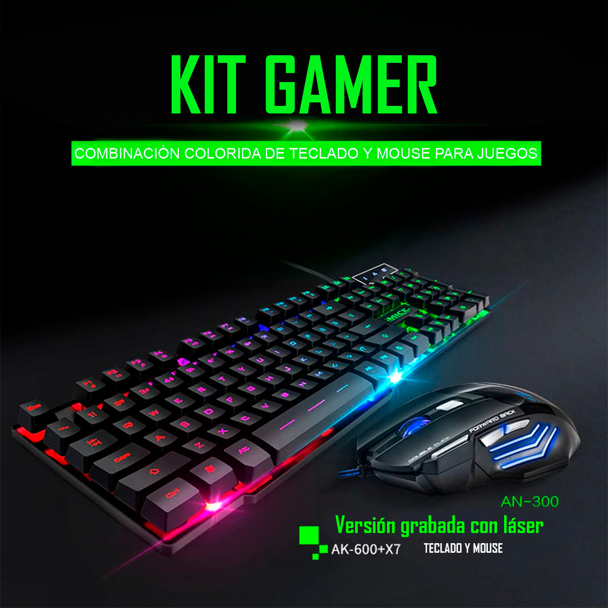 Kit Gamer Mouse + Teclado Imice Premium An300